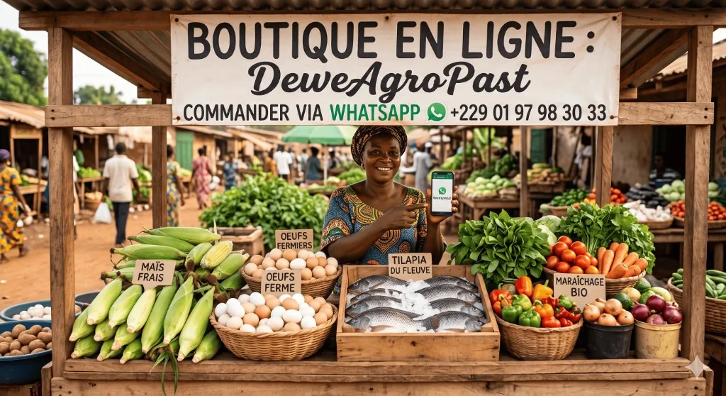 Boutique en ligne DeweAgroPast — Commander via WhatsApp